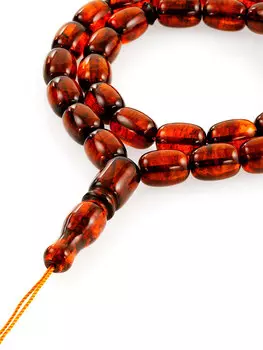 Четки из натурального янтаря «Бочонки вишнёвые»