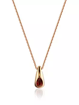 Изысканное колье из янтаря вишнёвого цвета Palazzo от ifamore™