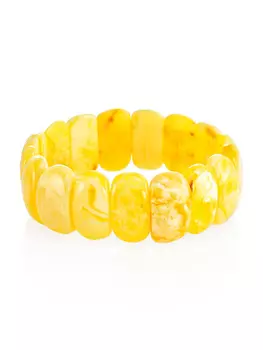 Эффектный браслет из натурального балтийского пейзажного янтаря