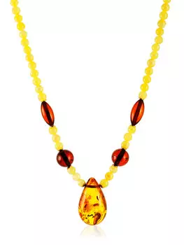 Колье из цельного балтийского янтаря «Лаура»