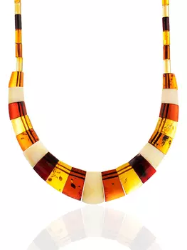 Колье из натурального балтийского янтаря «Египет»