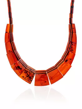 Колье из натурального вишнёвого янтаря «Египет»