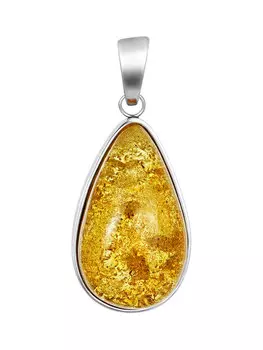 Кулон из искрящегося колумбийского янтаря