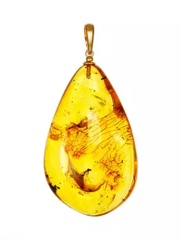 Кулон из янтаря с инклюзом