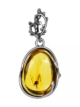 Кулон из янтаря с инклюзом «Риальто»