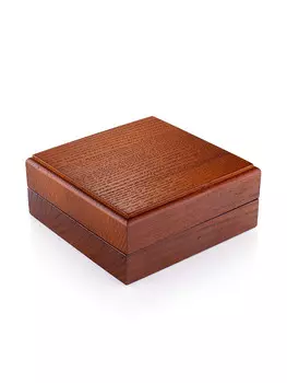 Подарочная деревянная шкатулка для украшения 9х9х3 см