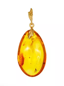 Подвеска из балтийского янтаря с инклюзом