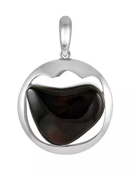 Подвеска из натурального вишнёвого янтаря Bella Terra