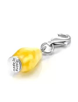 Подвеска на карабине из медового янтаря Matryoshka®