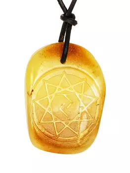 Подвеска-оберег «Чертог Коня» из натурального янтаря