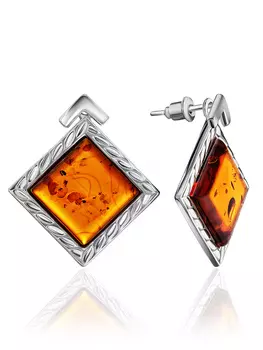 Серьги-гвоздики «Каледония» со съёмным элементом