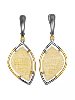 Серьги, украшенные костью мамонта «Эра»