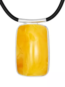 Стильное колье из натурального балтийского янтаря