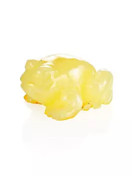 Сувенир из натурального цельного янтаря «Лягушка»