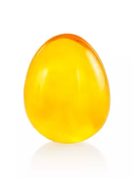 Сувенирный янтарь «Капля» насыщенного медового цвета