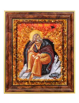 Янтарная икона «Святой пророк Илия»