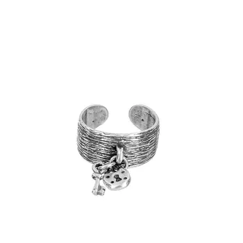 Безразмерное кольцо Секрет, серебро 925