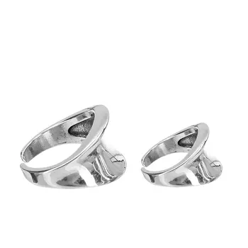 Безразмерные парные кольца Текучесть, серебро 925