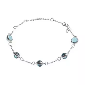 Браслет Алхимия с топазом 6 мм, серебро 925