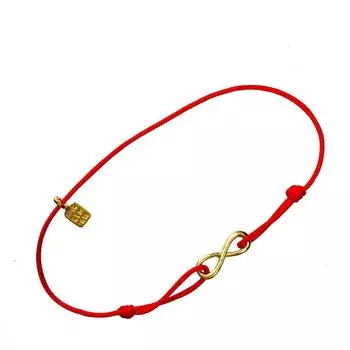 Браслет Бесконечность средняя, золото 585