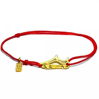 Браслет Бутса футбольная, золото 585