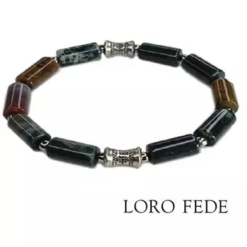 Браслет LORO FEDE Целеустремленность из яшмы и серебра 925