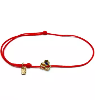 Браслет Целостность с сапфиром, золото 750