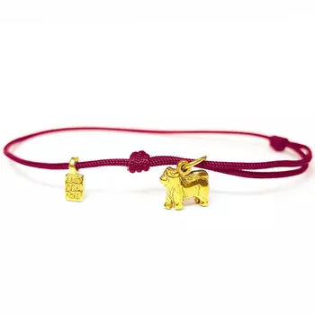 Браслет Чау чау, золото 750