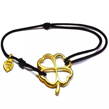 Браслет Четырехлистный Клевер, золото 585