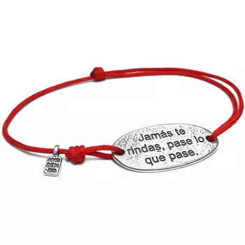 Браслет Цитата: Никогда не сдавайся, серебро 925