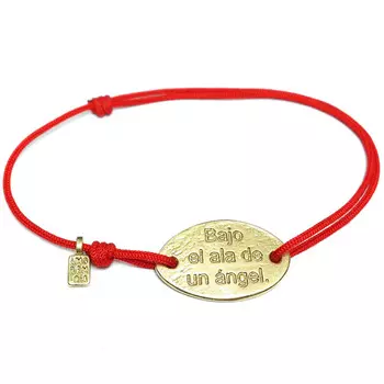 Браслет Цитата: Под крылом ангела, золото 750