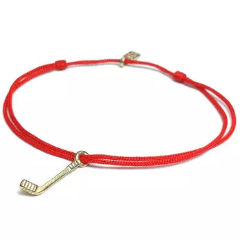 Браслет Хоккейная клюшка, золото 585