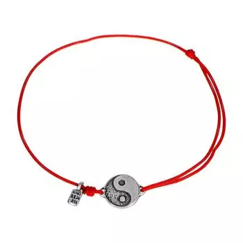 Браслет Инь-Ян большой, серебро 925