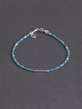 Браслет из апатита и серебра