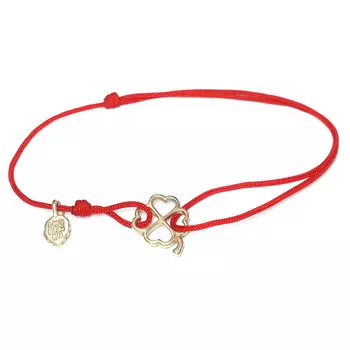 Браслет Клевер малый, золото 750