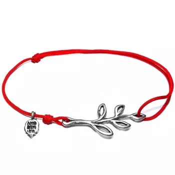 Браслет Лавровая веточка, серебро 925