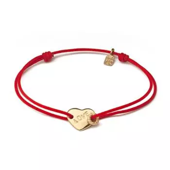Браслет Любовь в сердце, золото 585