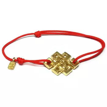 Браслет Мистический узел, золото 585