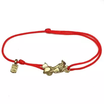 Браслет мотоцикл Honda Goldwing, золото 585