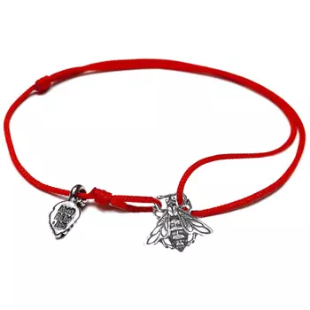 Браслет Мушка, серебро 925