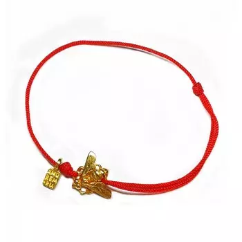 Браслет Мушка, золото 750