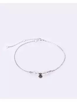 Браслет на ногу с горным хрусталем