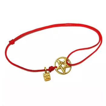 Браслет Пентакль печать царя Соломона, золото 750