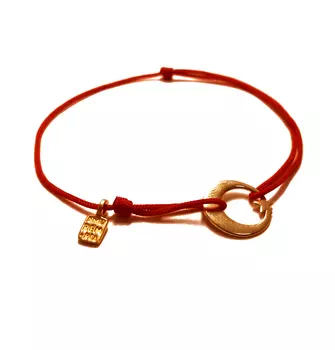 Браслет Полумесяц со звездой, золото 585