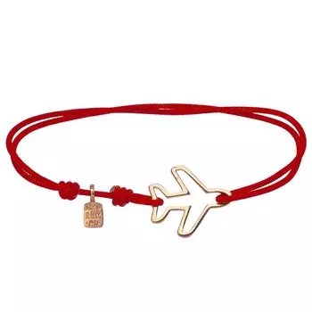 Браслет Самолетик, золото 750