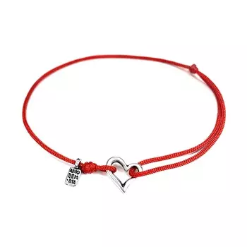 Браслет Сердце, серебро 925