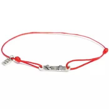 Браслет Сноуборд, серебро 925