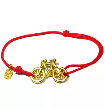 Браслет Велосипед, золото 585
