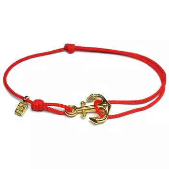 Браслет Якорь, золото 585