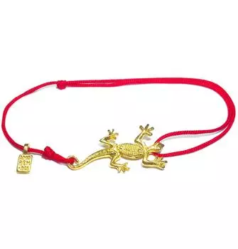 Браслет Ящерка подвижная, золото 585